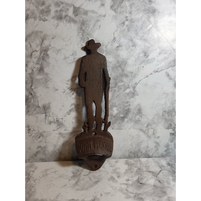 1950s Cast Iron John Wayne Bottle Opener For Sale - Image 4 of 8