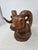 Rustic Vintage 1966 Hand Carved Wood Bighorn Sheep Ram's Head 9" Tall Signed Orren Hutter Calif For Sale - Image 3 of 14