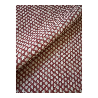 Fermoie Wicker 7 1/2 Yards Linen Fabric For Sale