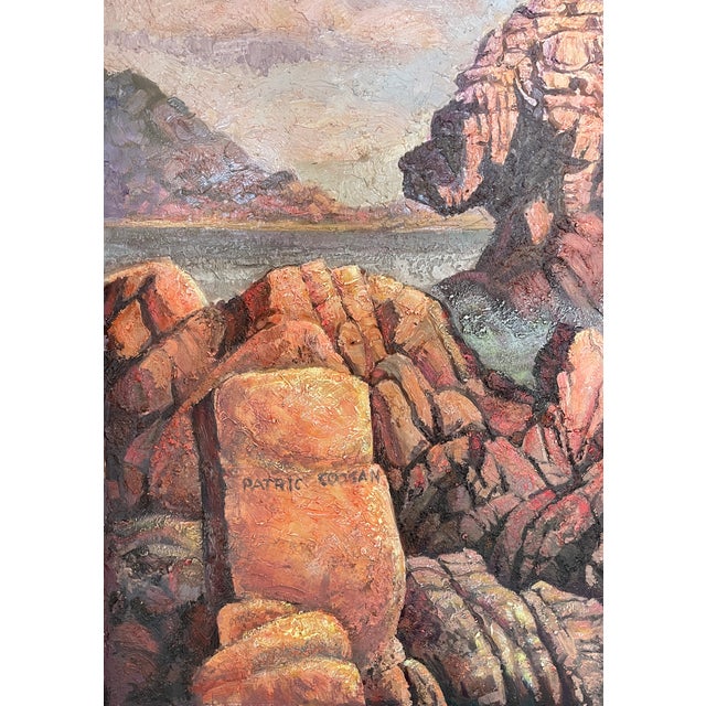 Contemporary Patric Coogan "Cliffs" Ireland (1935-2025) For Sale - Image 3 of 6