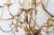 1970s Spanish Hollywood Regency Brass 6-Light Chandelier With Crystals For Sale - Image 6 of 13