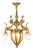 Custom French Louis XVI Gold Bronze Crystal Chandelier - 1 Pc For Sale