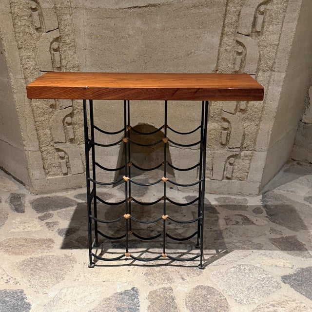 Mid-Century Modern Wine Bar Walnut Table by Arthur Umanoff, 1950s For Sale - Image 15 of 15