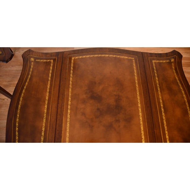 1920 Antique Pair of Columbia Regency Style Mahogany Pembroke Side / End Tables For Sale - Image 17 of 18