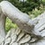 Light Gray Large Cast Stone Swan 29.5” Garden Ornament Planter by Brookwood Community 1997 For Sale - Image 8 of 12