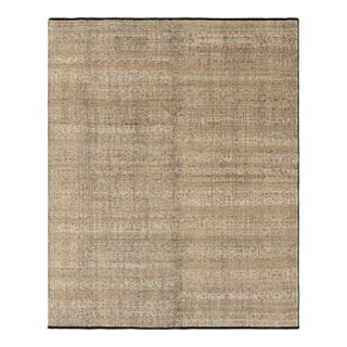 Rug & Kilim’s Mamluk Style Rug with Geometric Floral Patterns in Beige-Brown - 12x16 For Sale