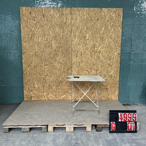 Vintage French White Rectangular Metal Folding Dining Table, 1950s For Sale - Image 4 of 4