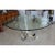 Metal 1980s Karl Springer Tulip Dining Table in Glass and Polished Chrome and Brass For Sale - Image 7 of 13