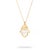 Pearl Divine Hamsa & Evil Eye Pendant Gold Vermeil Chain Necklace For Sale - Image 10 of 10