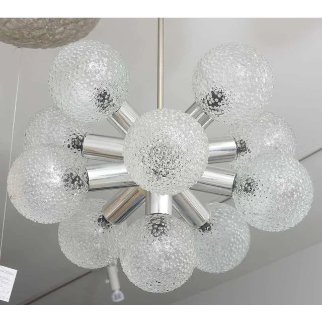 Chandelier Modified Space-Age Style Bubble Glass For Sale In Miami - Image 6 of 11