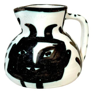 Pablo Picasso, Visage noir (Black Face Pitcher), Madoura, 1953 For Sale
