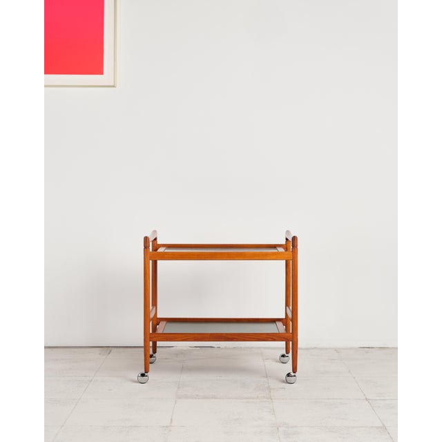 Mid-Century Modern Mid-Century Teak Bar Cart from Dyrlund, 1960s For Sale - Image 3 of 18
