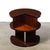 Wood Art Deco Machine Age 3-Tier Walnut Occasional Table With Chrome Rod Supports For Sale - Image 7 of 15