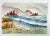 Rustic Mid 20th Century Coastal Fishermen Beach Watercolor Painting For Sale - Image 3 of 3