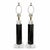 1980s Postmodern Lucite and Black Table Lamps - A Pair For Sale