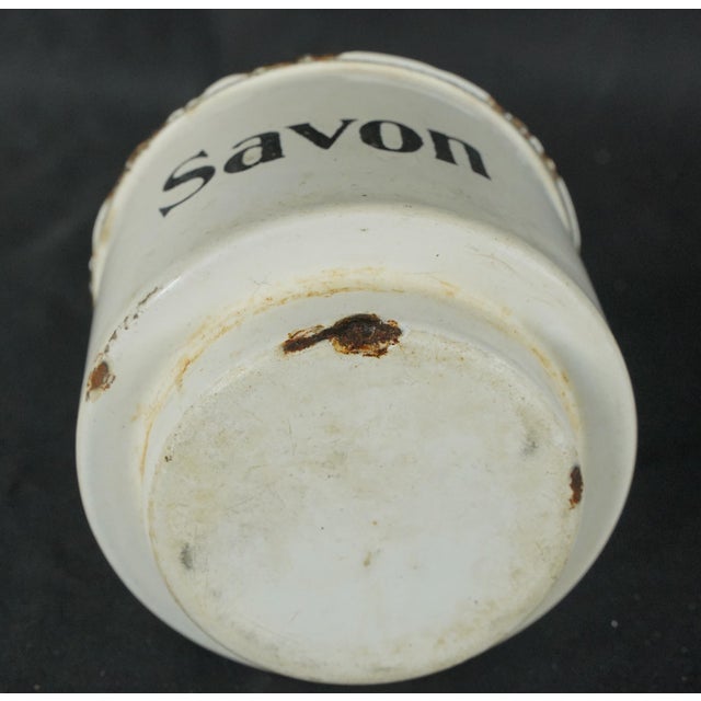 Vintage French Savon, Sable, & Soude Washbasin Wall Set For Sale In New York - Image 6 of 13