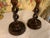 English Victorian Oak & Brass Open Barley Twist Candlesticks Pair For Sale In Boise - Image 6 of 12
