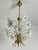 Mid-century Italian Murano glass floral chandelier, 1970s 5-lights, e14 lamps. Good condition, small signs of aging....