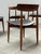 Teak Wood Black Leather Dining Chairs by HW Klein for Bramin, Denmark, 1960s, Set of 4 For Sale - Image 4 of 16