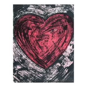 Cid Collins Walker Hearts Lithograph