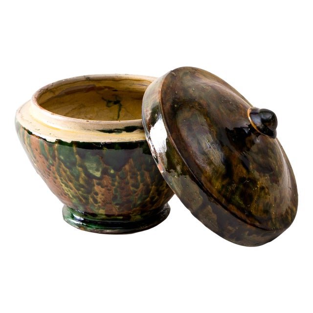19th Century Ceramic Grottaglie Vase, Italy For Sale