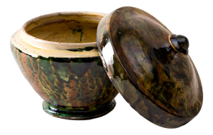 19th Century Ceramic Grottaglie Vase, Italy
