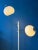 Space Age White Mushroom Swing Arm Floor Lamp from Dijkstra For Sale - Image 4 of 11