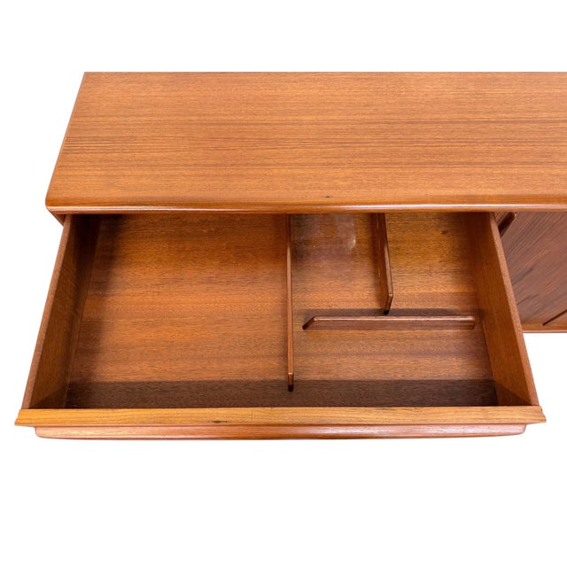 Brown Mid-Century Danish Modern Teak 9-Drawer Dresser - Refinished! For Sale - Image 8 of 12