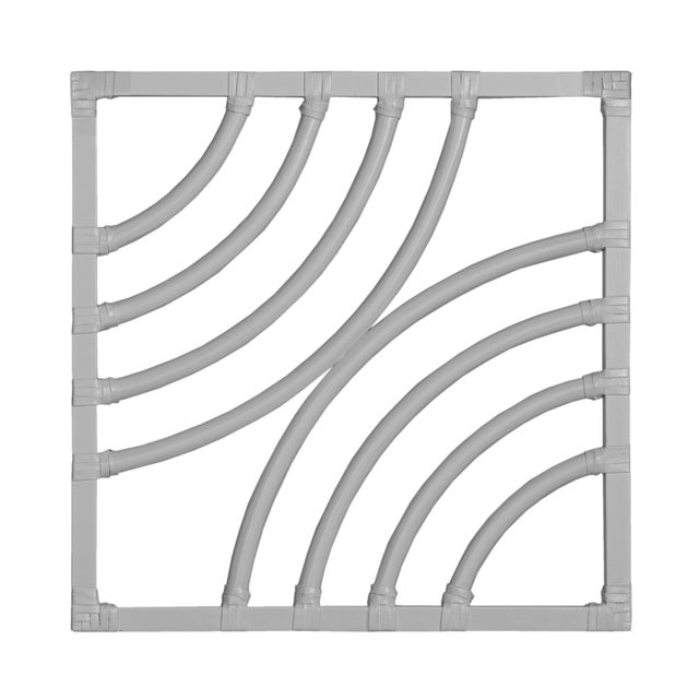 Light Gray Swirl Writing Desk - Light Gray For Sale - Image 8 of 9