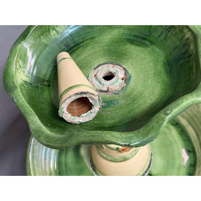 Cream Ceramic Fountain from Hermanos Morillo, 1970s, Set of 3 For Sale - Image 8 of 11