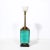 Mid-Century Modernist Table Lamp in Turquoise Jade W/ Polished Brass Fittings For Sale - Image 9 of 12
