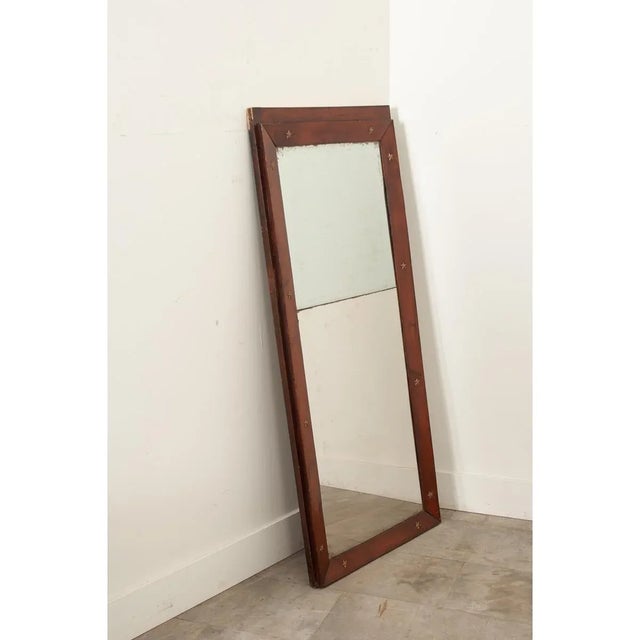 Auburn French 19th Century Empire Mahogany Mirror With Bronze Stars For Sale - Image 8 of 11