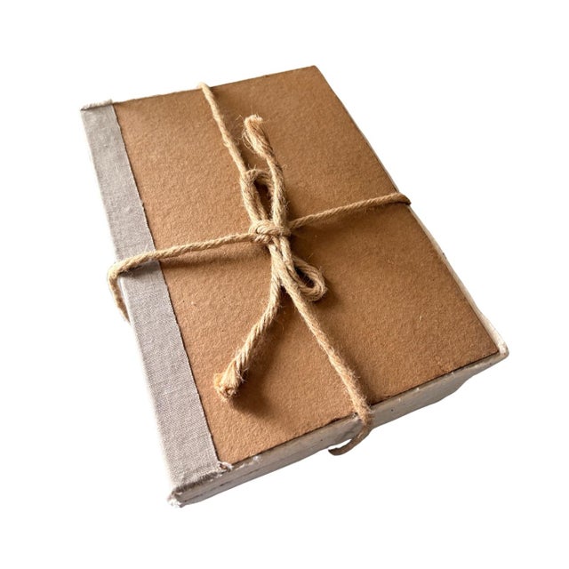 Restoration Hardware Large Tomes in Taupe – Set of 3 Handcrafted French-Inspired Decorative Books For Sale - Image 11 of 12