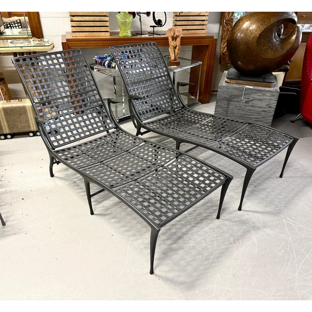 We have 4 of these beautiful Sol Y Luna Chaise lounge chairs by Brown Jordan. These were originally designed by Dan...