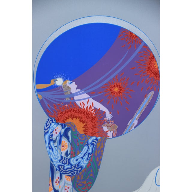 Erte Signed Serigraph 132/300 “Nature’s Vanity” Elegant Art Deco Frame Professionally Framed, Matted and Glass Gallery...