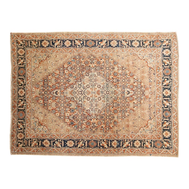 Fine Antique Tabriz Area Rug - 4'4" x 5'10" For Sale