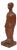 Hand-Carved Wooden Standing Girl, Holland, 1940s For Sale
