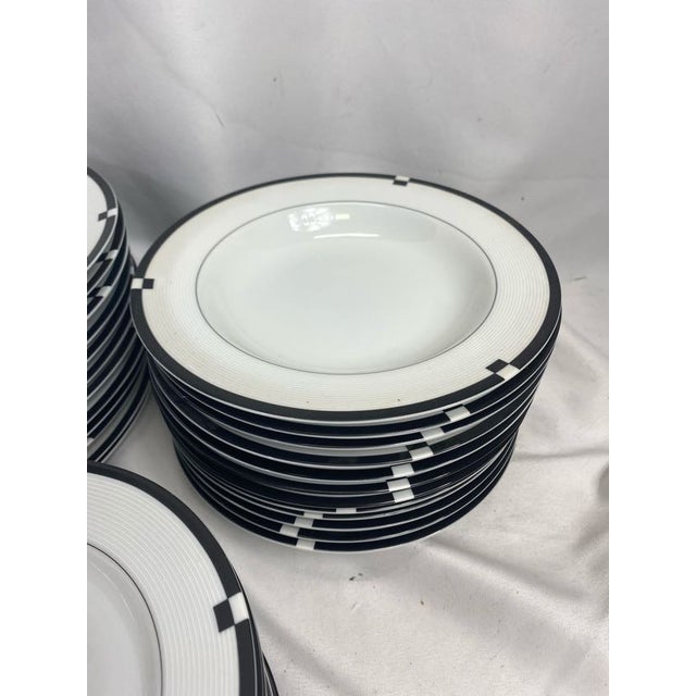 1990s Mikasa Fine China Midnight L5542 Full Place Settings for 12 60
