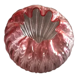 Victorian Hand Blown Cranberry Glass Rose Bowl