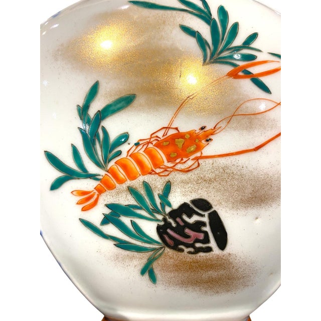 Early 20th Century (Late Meiji/Early Taishō Period) Japanese Porcelain Crayfish Vase For Sale - Image 9 of 14