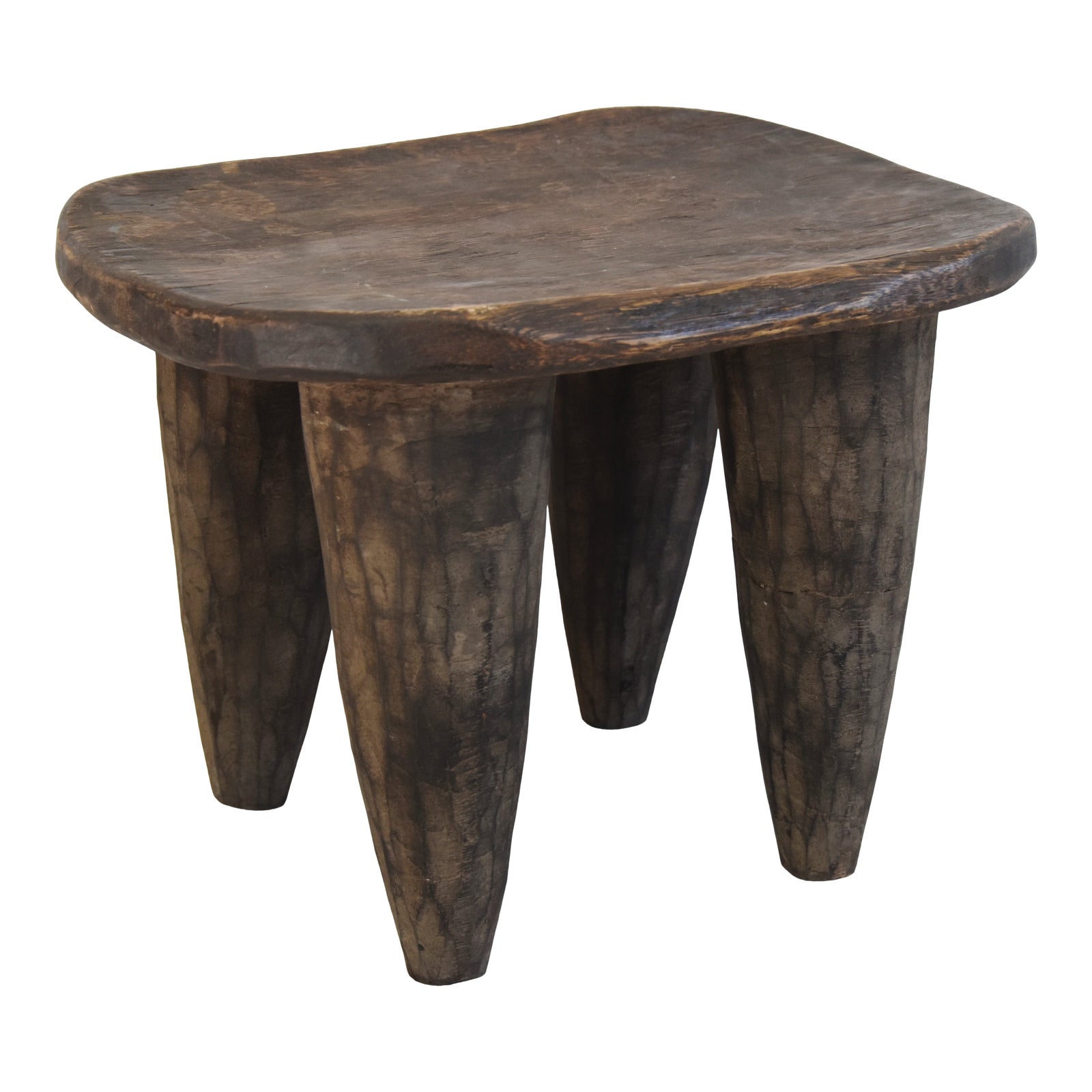 Vintage African HandCarved Senufo Stool Bench Chairish