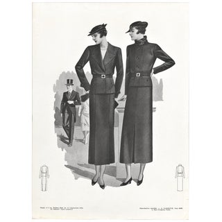 Art Deco Fashion Prints -Set of 3 For Sale