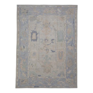 Turkish Oushak Rug 13'4" x 18'1" For Sale