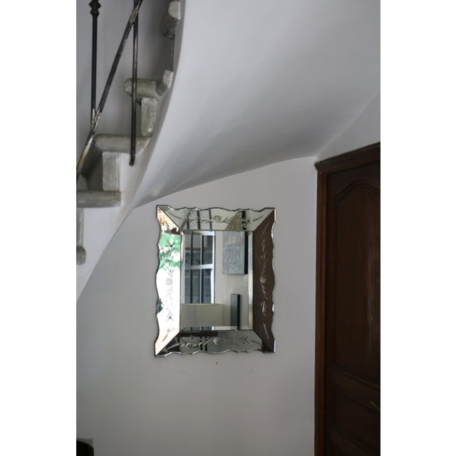 Venetian Beveled Mirror, 1940s-1950s For Sale - Image 13 of 15