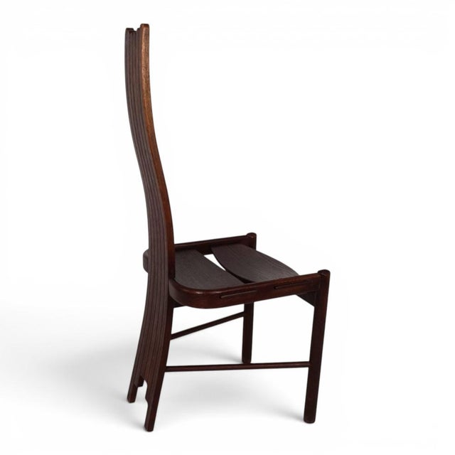 Brutalist Chair in Oak from Allmilmö, 1980s For Sale - Image 14 of 18