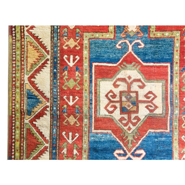 Early 20th Century Kazak Prayer Rug For Sale - Image 11 of 14