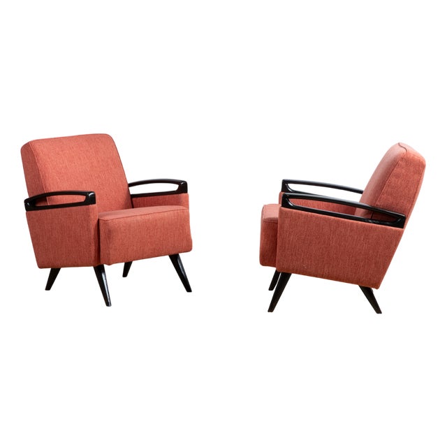 Italian Lounge Chairs, 1950s, Set of 2 For Sale