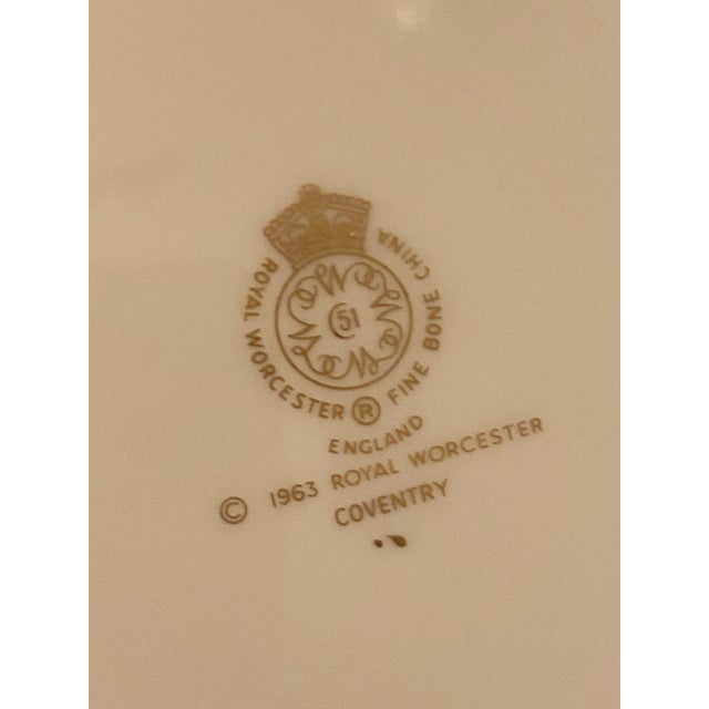 Ceramic 1963 Royal Worcester Coventry Fine Bone China Gold Dinnerware, 30 Pieces For Sale - Image 7 of 10