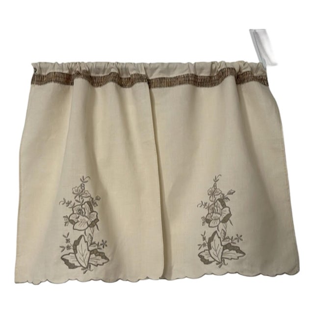 Pack of 2 Vintage Bistro Curtains 20x20 Length Each Handmade Upcycled New For Sale