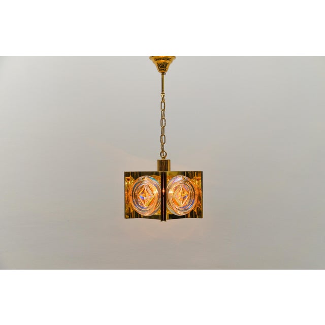 1960s Iridescent Glass Ceiling Lamp, Germany, 1960s For Sale - Image 5 of 13